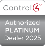 Another variant of a digital badge reading “C4 Dealer Status 2025 Platinum,” rendered in sleek text over a sophisticated, high-end finish.