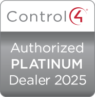 Another variant of a digital badge reading “C4 Dealer Status 2025 Platinum,” rendered in sleek text over a sophisticated, high-end finish.